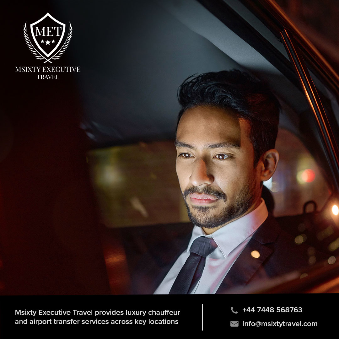 A male passenger inside a luxury car heading to Edgbaston