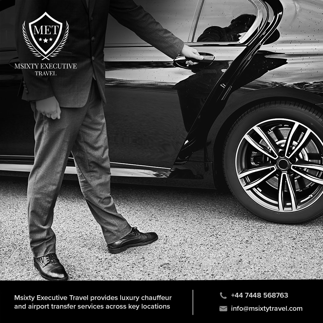 Chauffeur opening the door of a luxury premium car in Birmingham