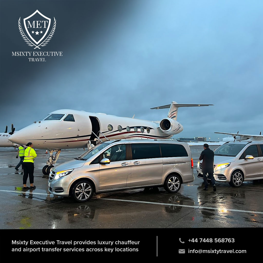 Private jet passengers and chauffeur going to Solihull