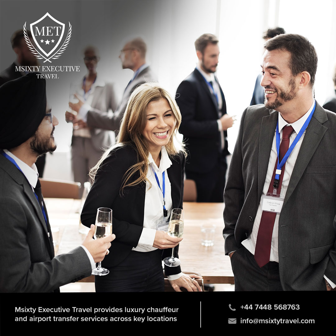 People on a business event
